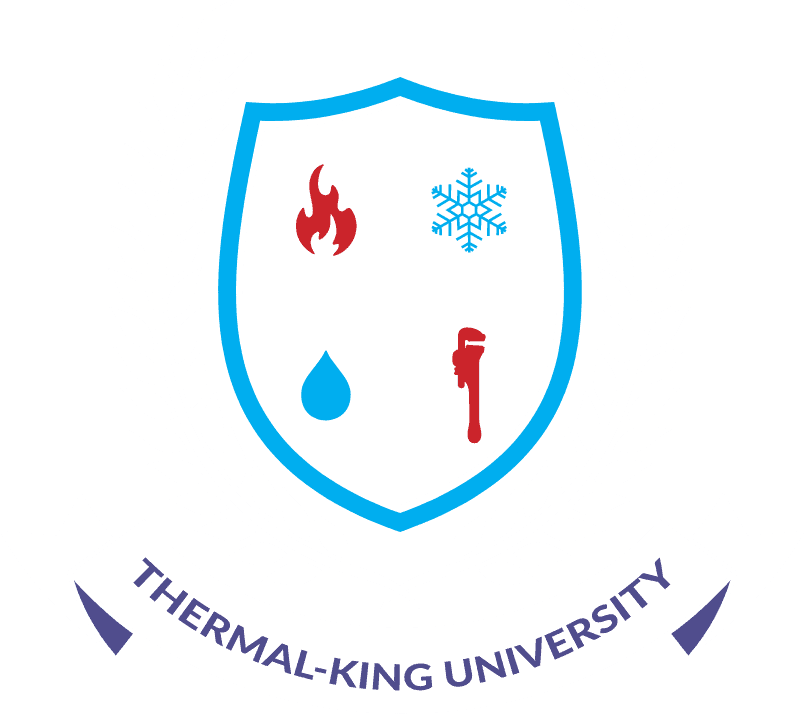 Thermal-King University logo for internal HVAC and plumbing academy.