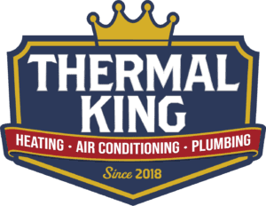 Logo for Thermal-King, an HVAC and plumbing company in Coeur d'Alene, ID.